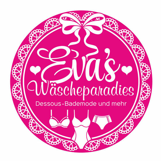 Zu sehen: Logo Eva's Wäscheparadies